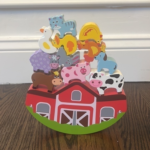 Balance Wooden Barnyard Playset Game - Picture 10 of 12